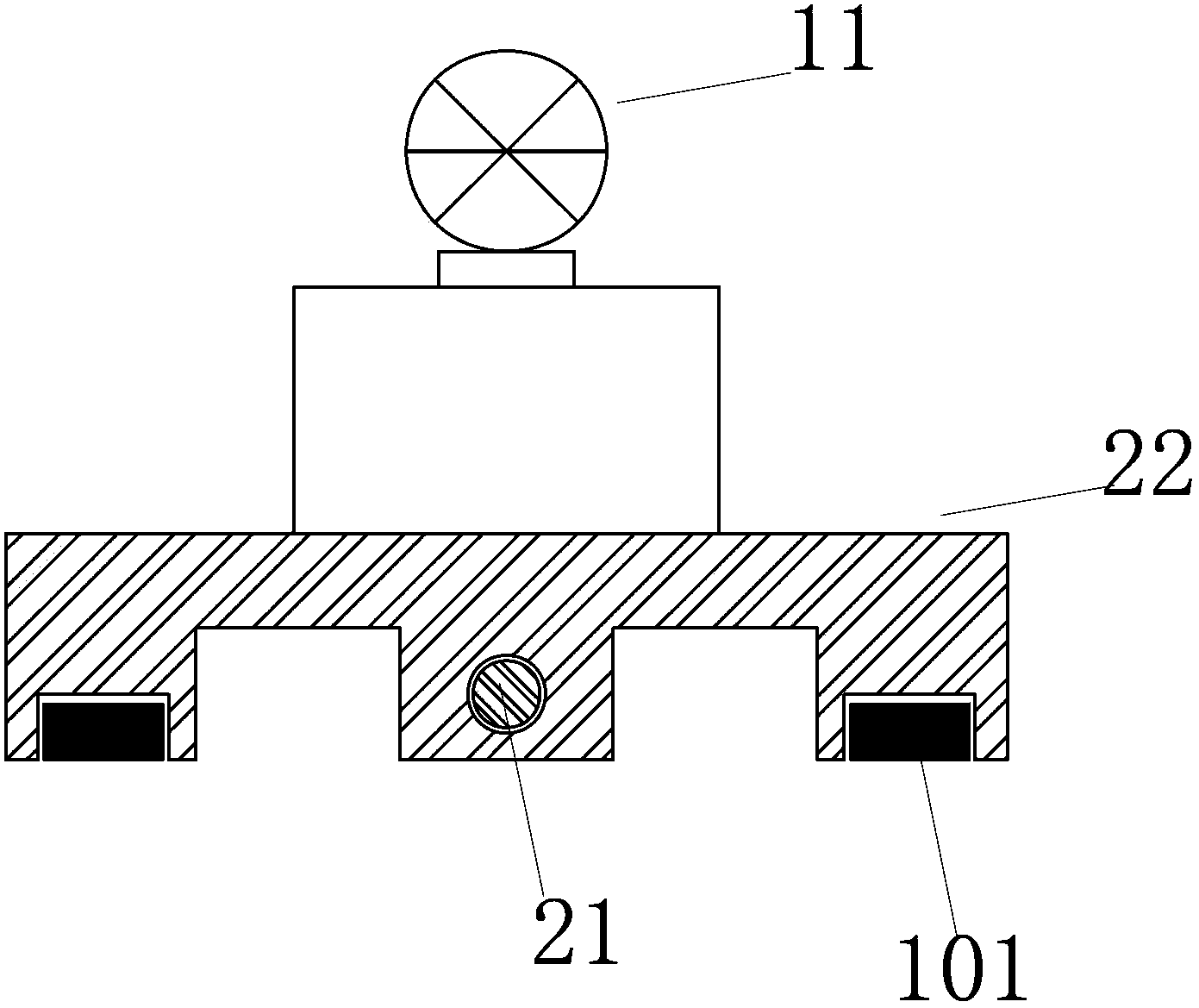 Automatic guide measuring target and measuring system for shield machine