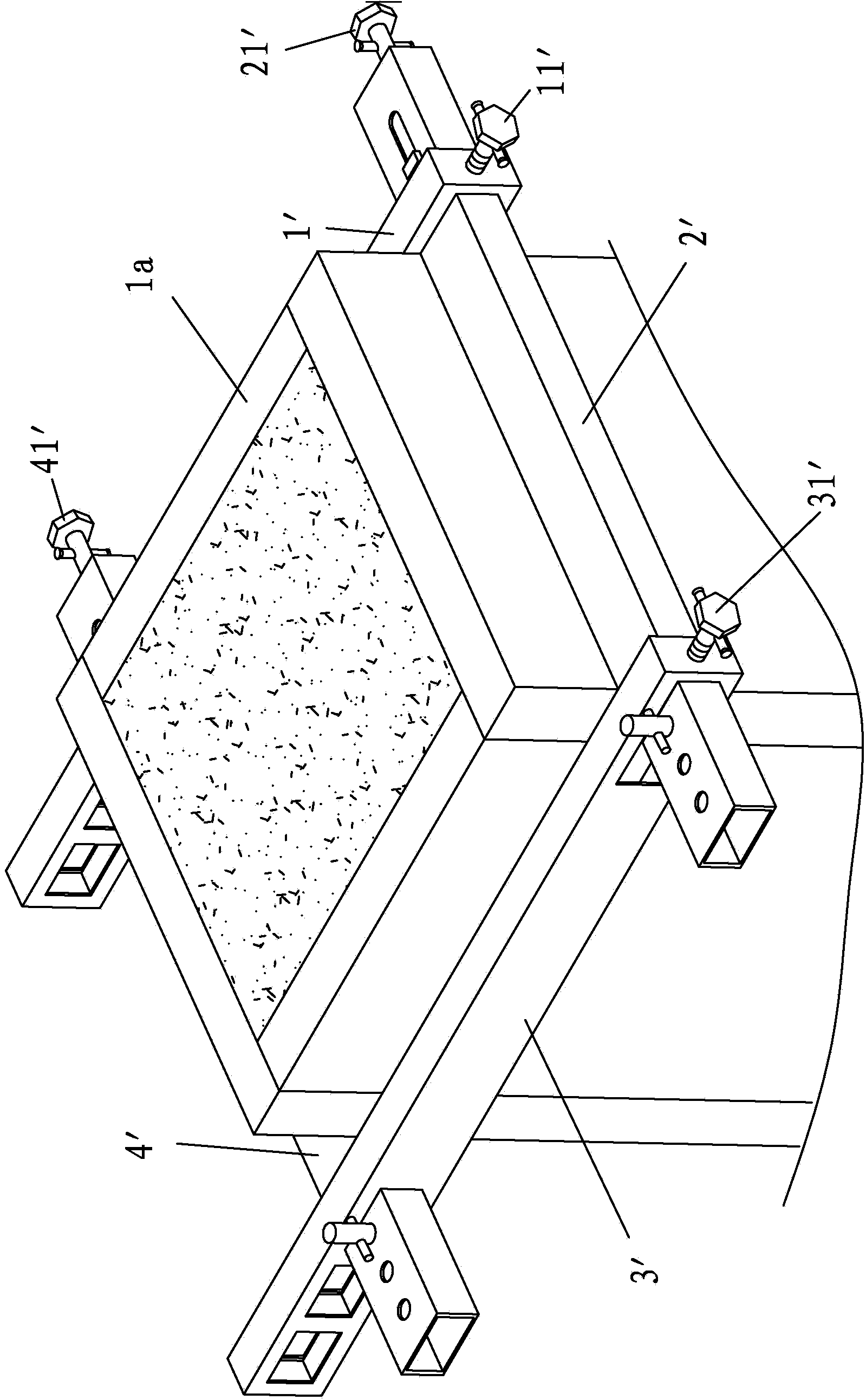 Construction method for column mold composed of concrete formworks