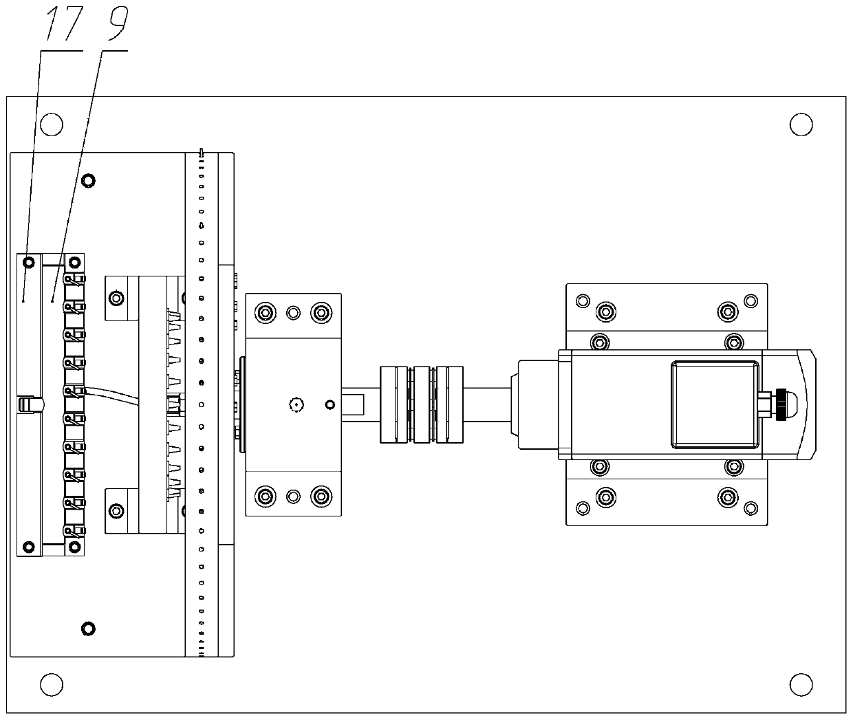 Rotor blade multi-modal vibration excitation device and excitation method thereof