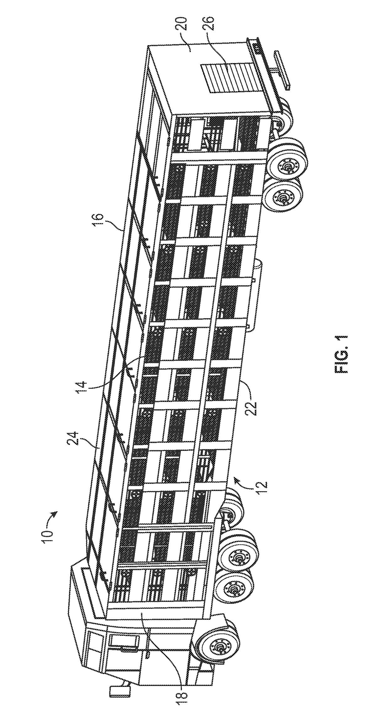 Livestock trailer with enclosed elevator platform