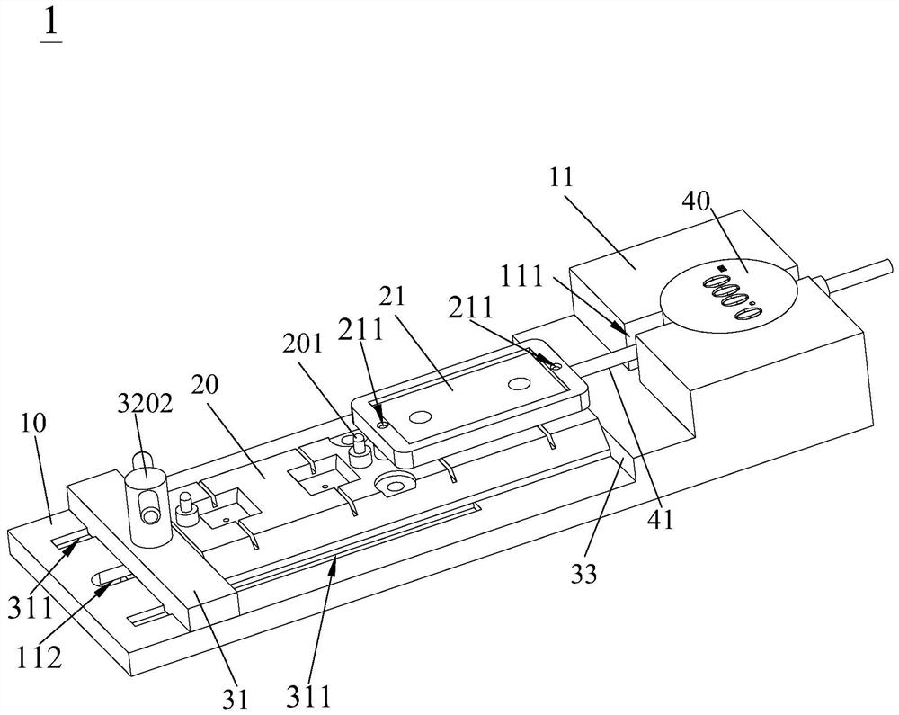 Hole shaft offset detection jig and operation method thereof