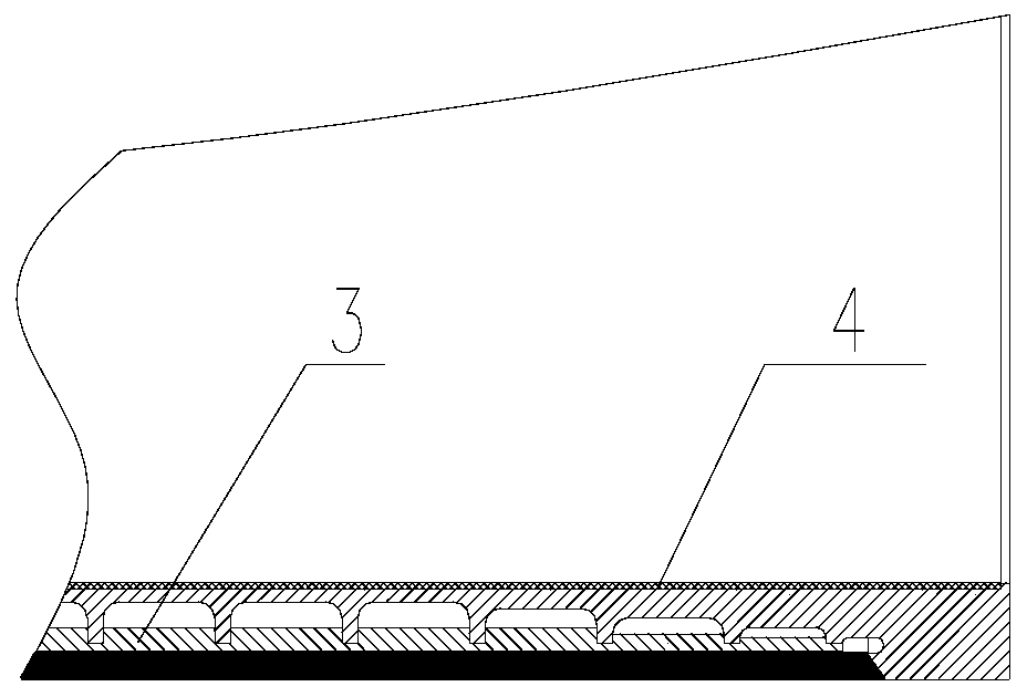 Double layer overpressure resistant cabin body of great depth underwater vehicle and molding method thereof