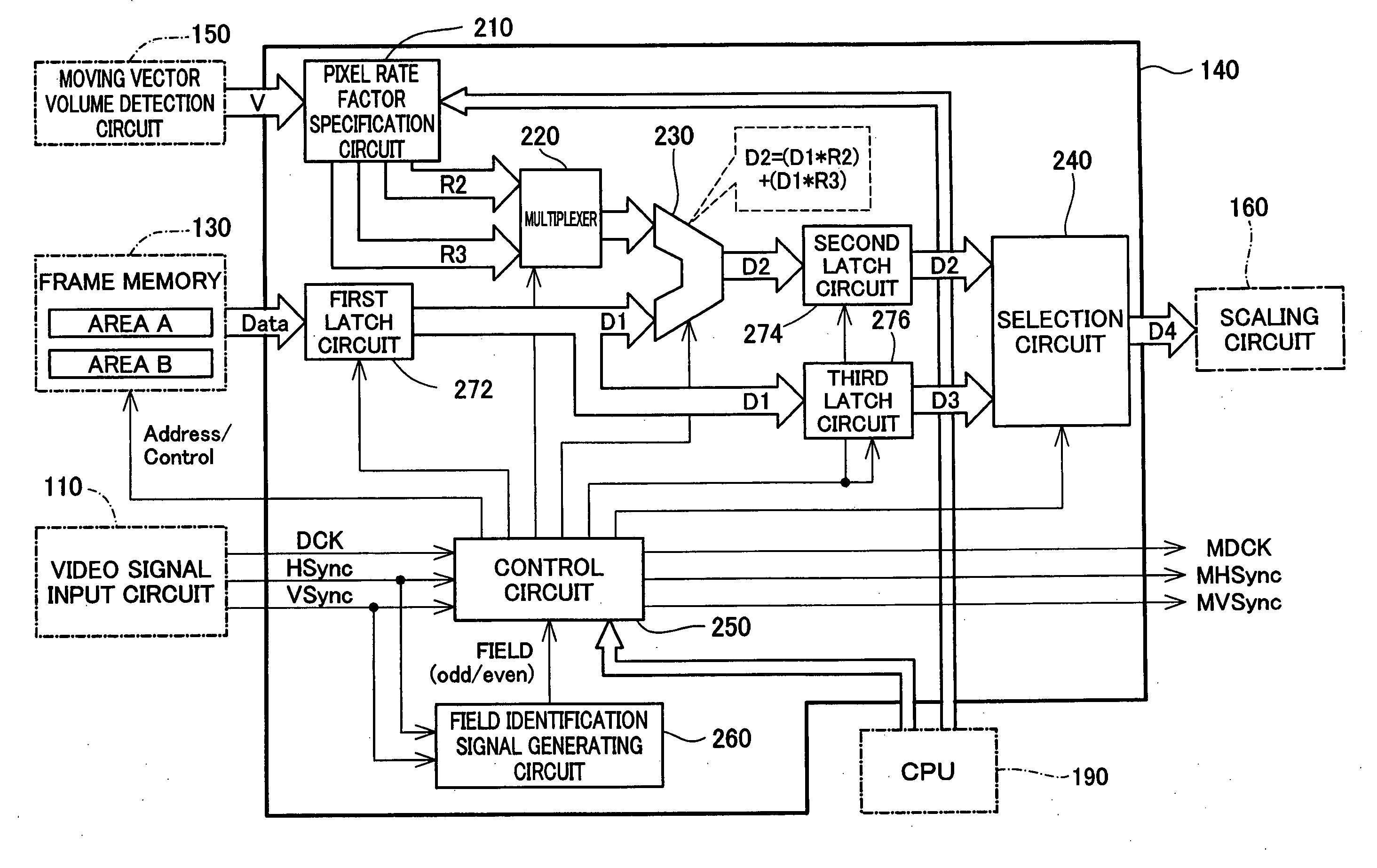 Moving image display device and method for moving image display