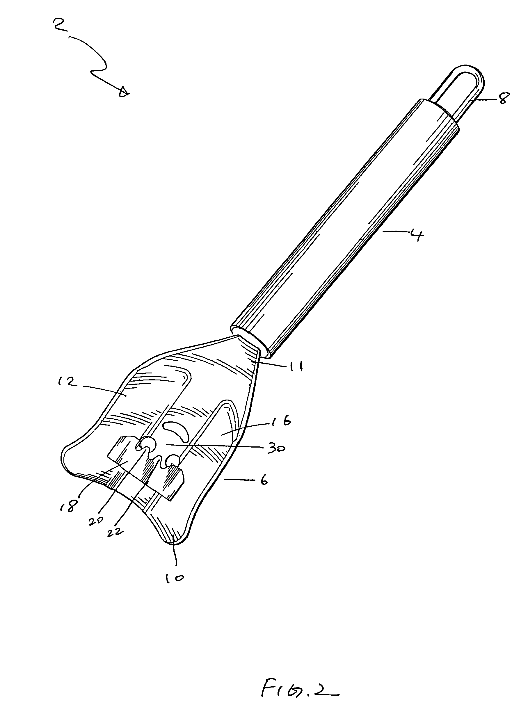 Corn scraper