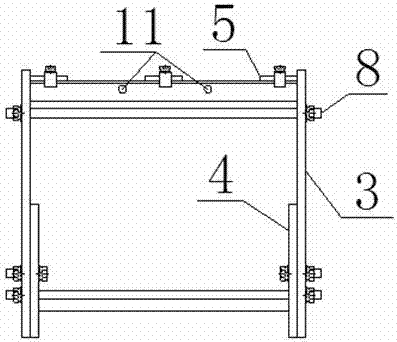 Horizontal casting mold and casting method for high-voltage coil of dry transformer