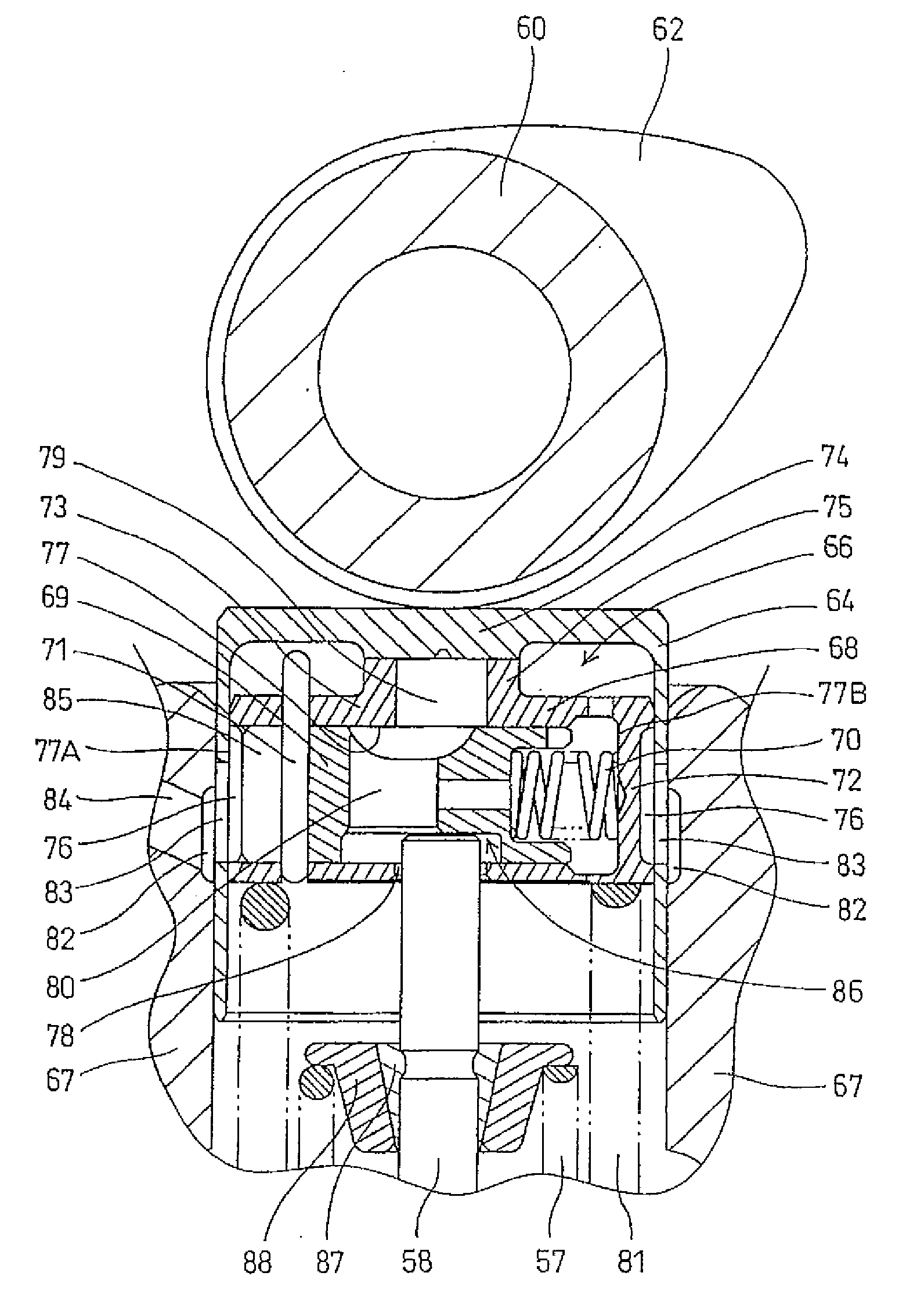 Engine with cylinder disabling mechanism