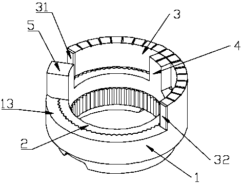 Adjustable temperature limiting ring and temperature adjusting structure comprising same