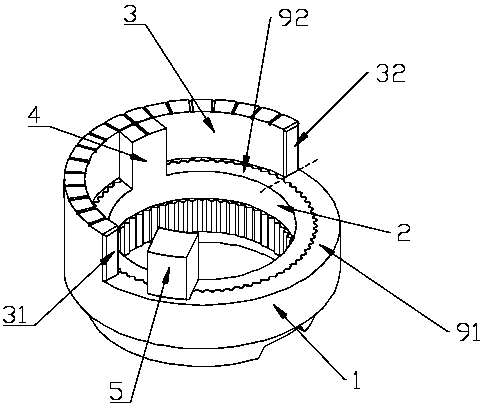 Adjustable temperature limiting ring and temperature adjusting structure comprising same