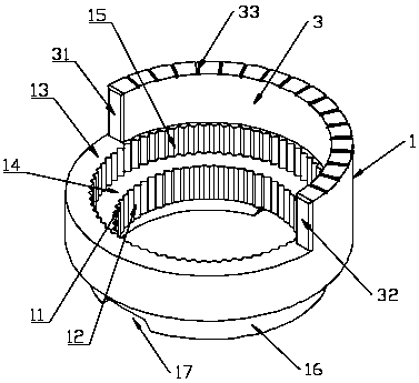 Adjustable temperature limiting ring and temperature adjusting structure comprising same