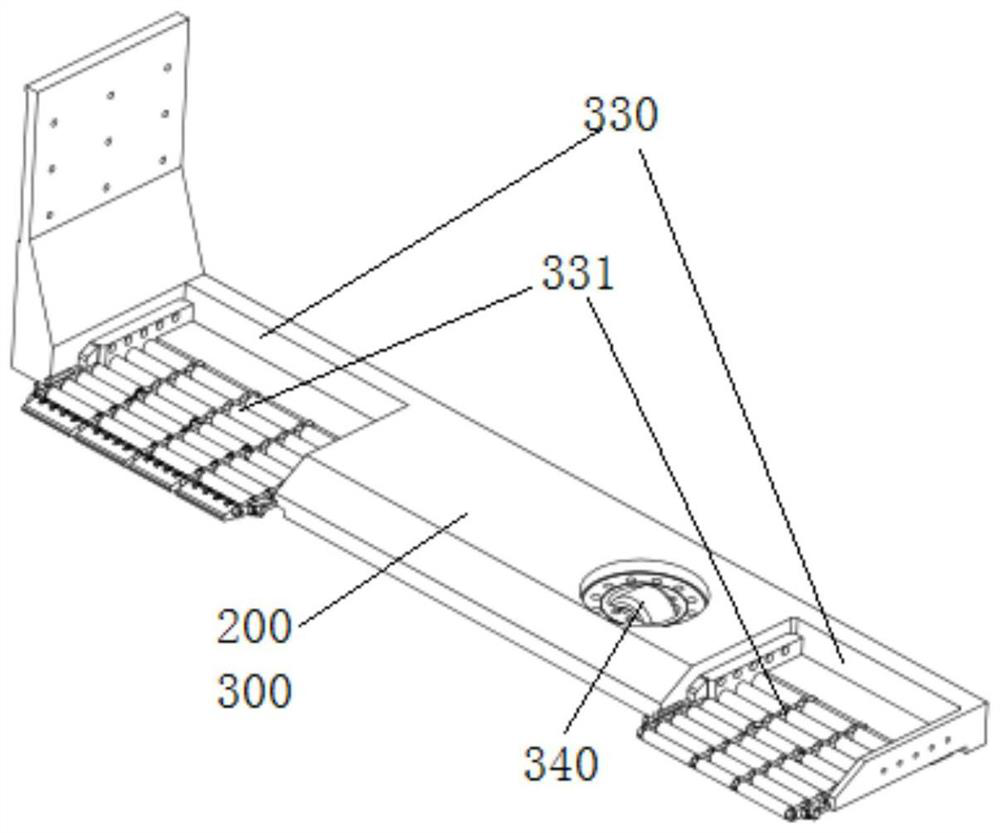 A vehicle handling robot with inner forks that simultaneously moves forks