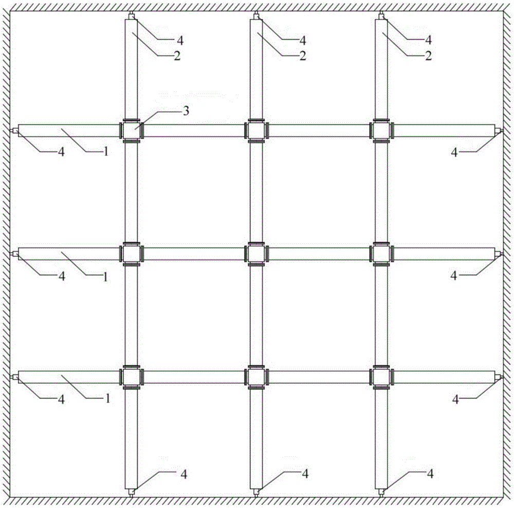 Dynamic regulation and control system and method for bidirectional steel supporting structure