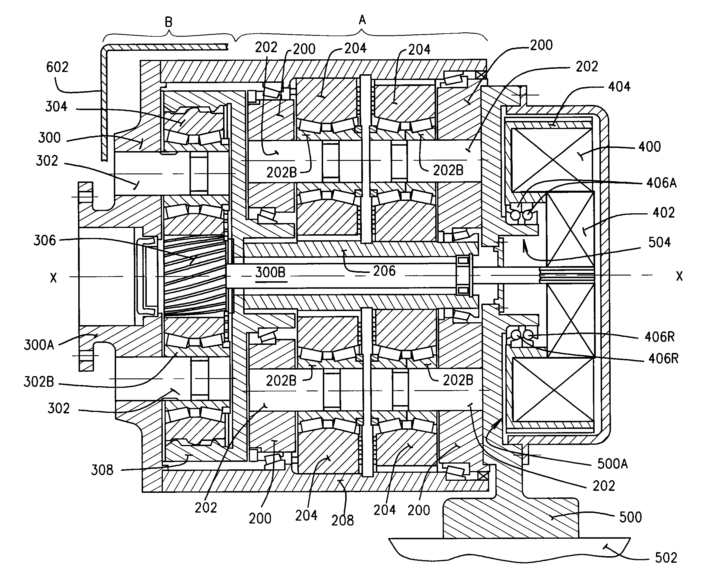 Modular assembly for an integrated flex pin drive with generator