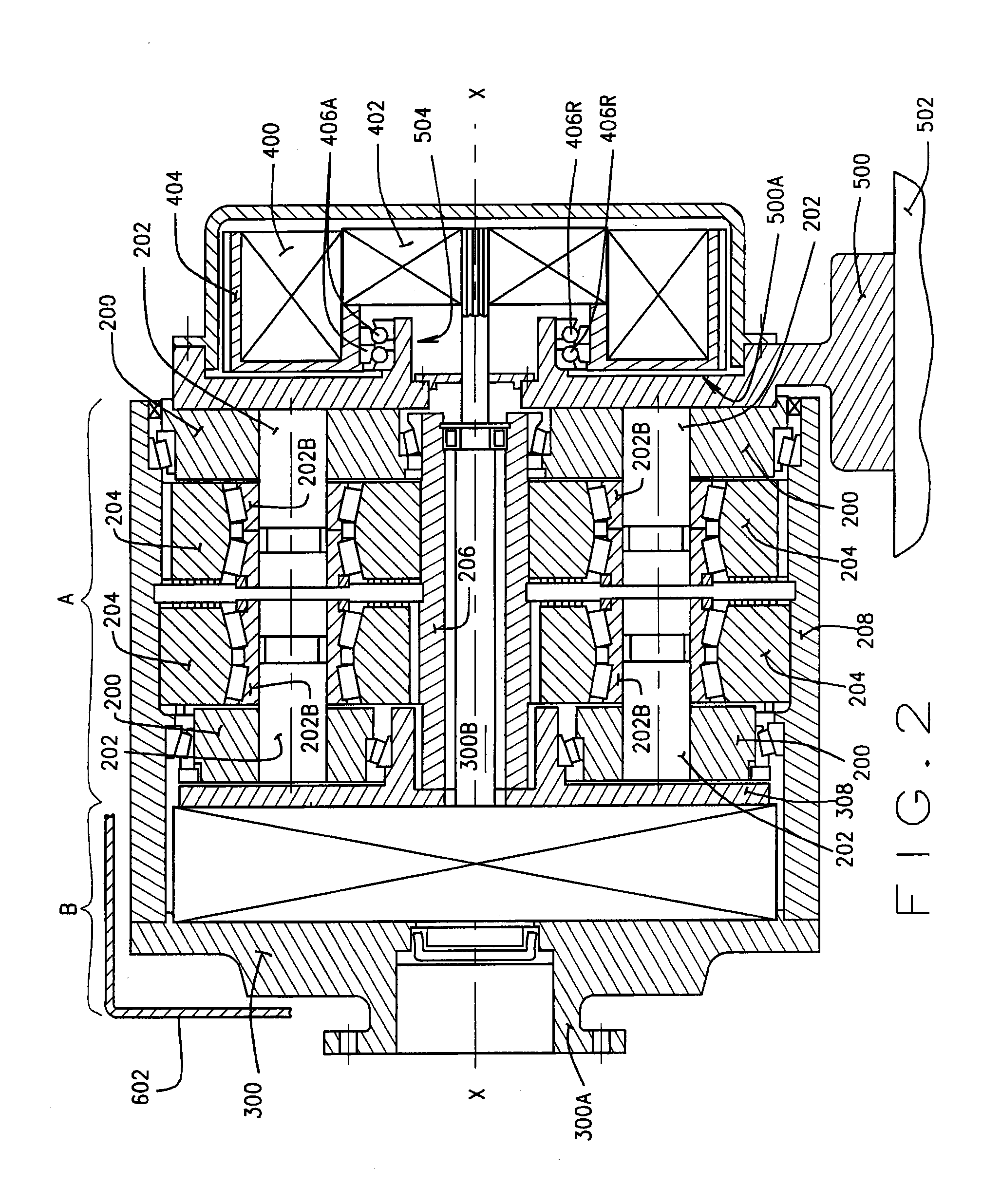 Modular assembly for an integrated flex pin drive with generator