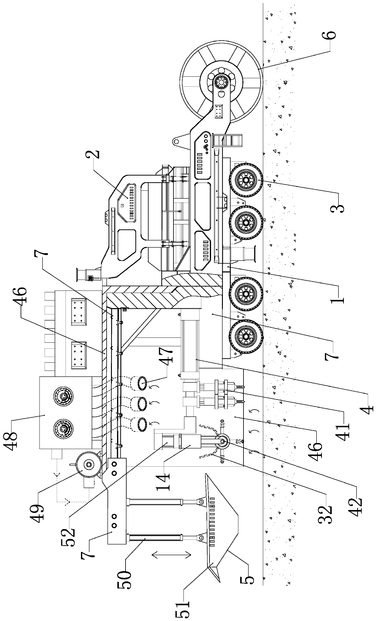 Highway pavement construction equipment and highway pavement construction method implemented by using same