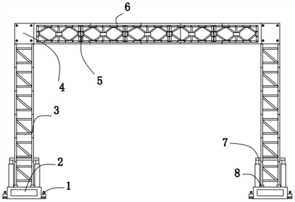 Supporting device for formwork system using Bailey frame and its application method