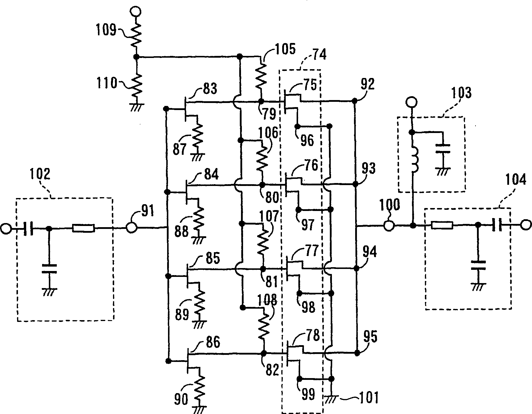 High-frequency power amplifier