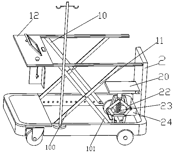 Early-stage under-bed functional exercise frame for ICU patient