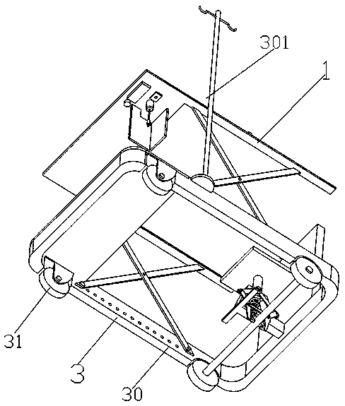 Early-stage under-bed functional exercise frame for ICU patient