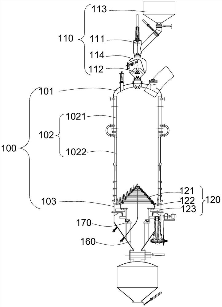 Fixed bed gasifier, production system and production method thereof