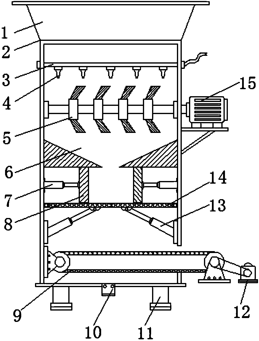 Water surface garbage collecting and treating device