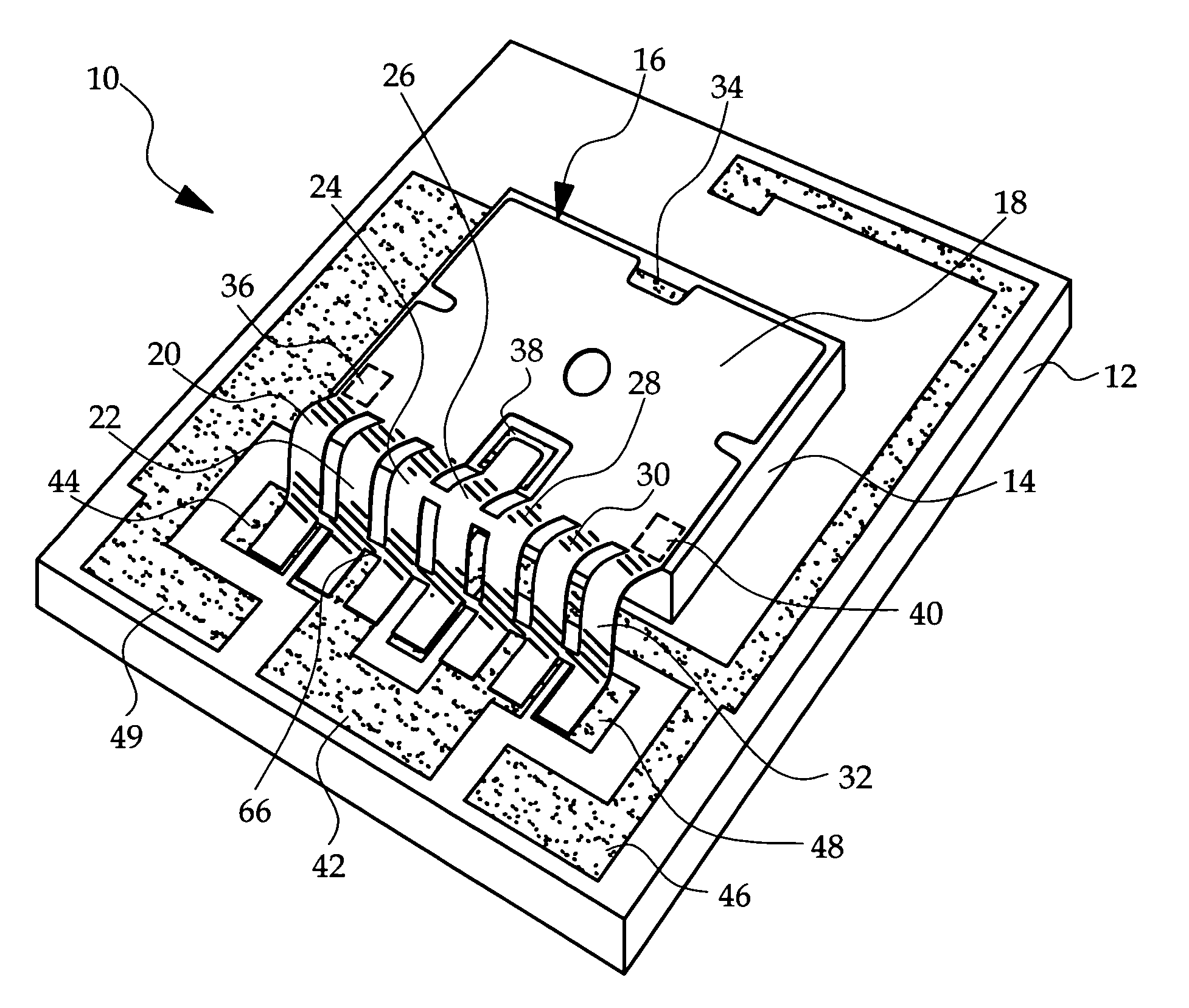 Multi-path bar bond connector for an integrated circuit assembly