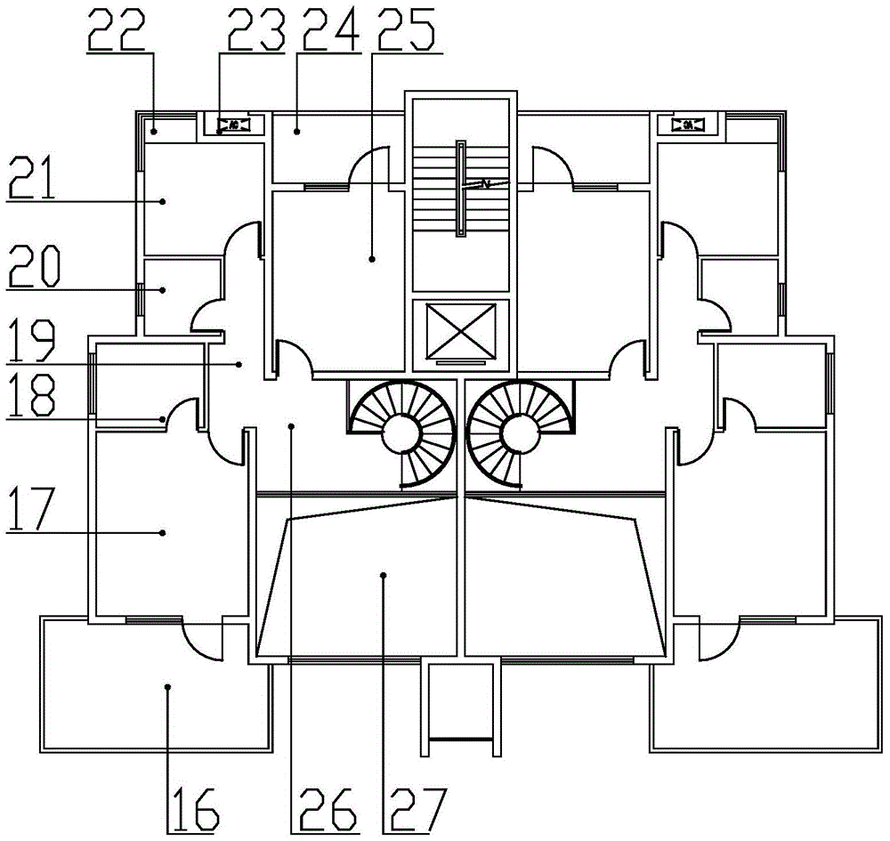 Stacked expanded combined villa