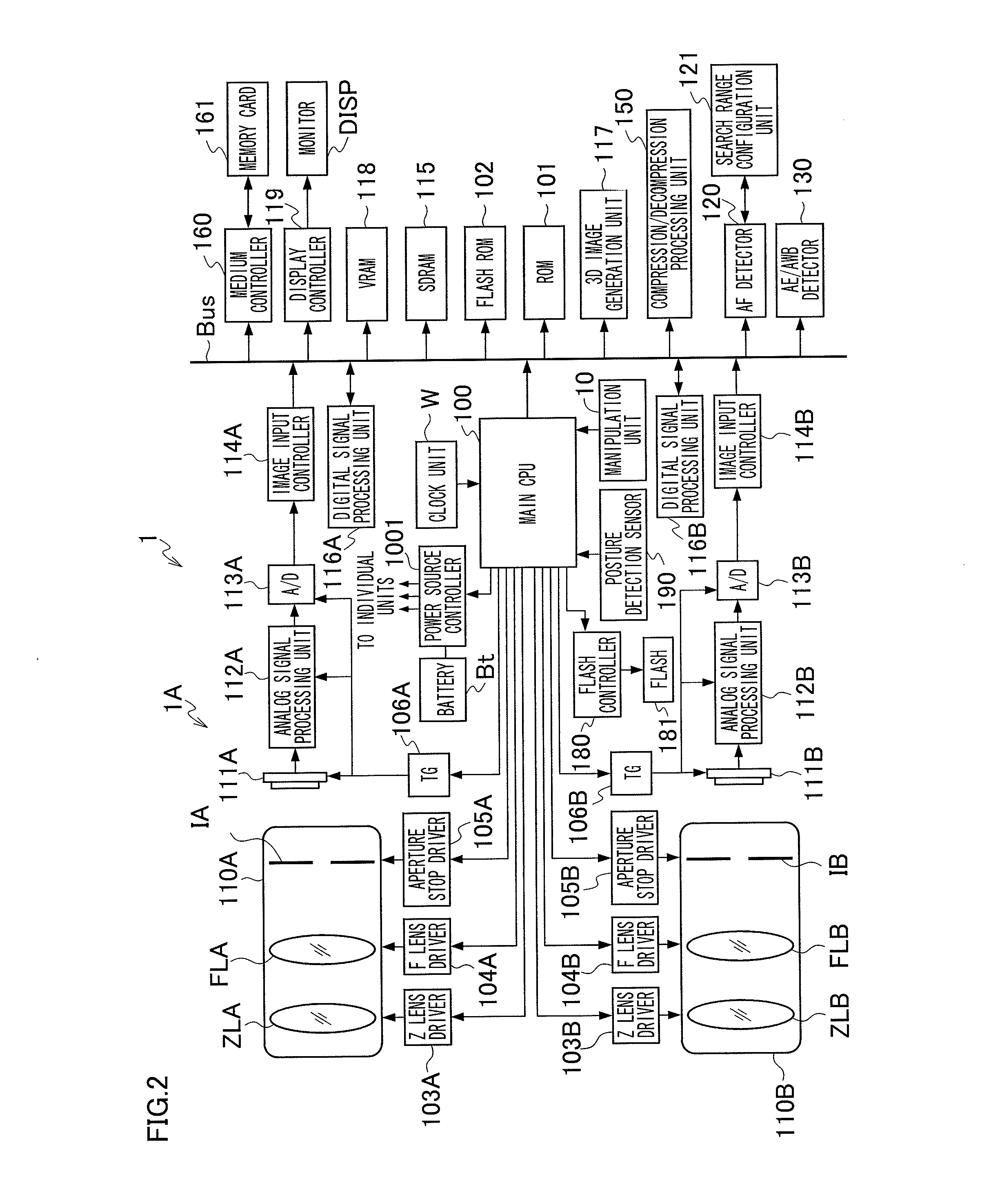 Three-dimensional imaging device and autofocus adjustment method for three-dimensional imaging device