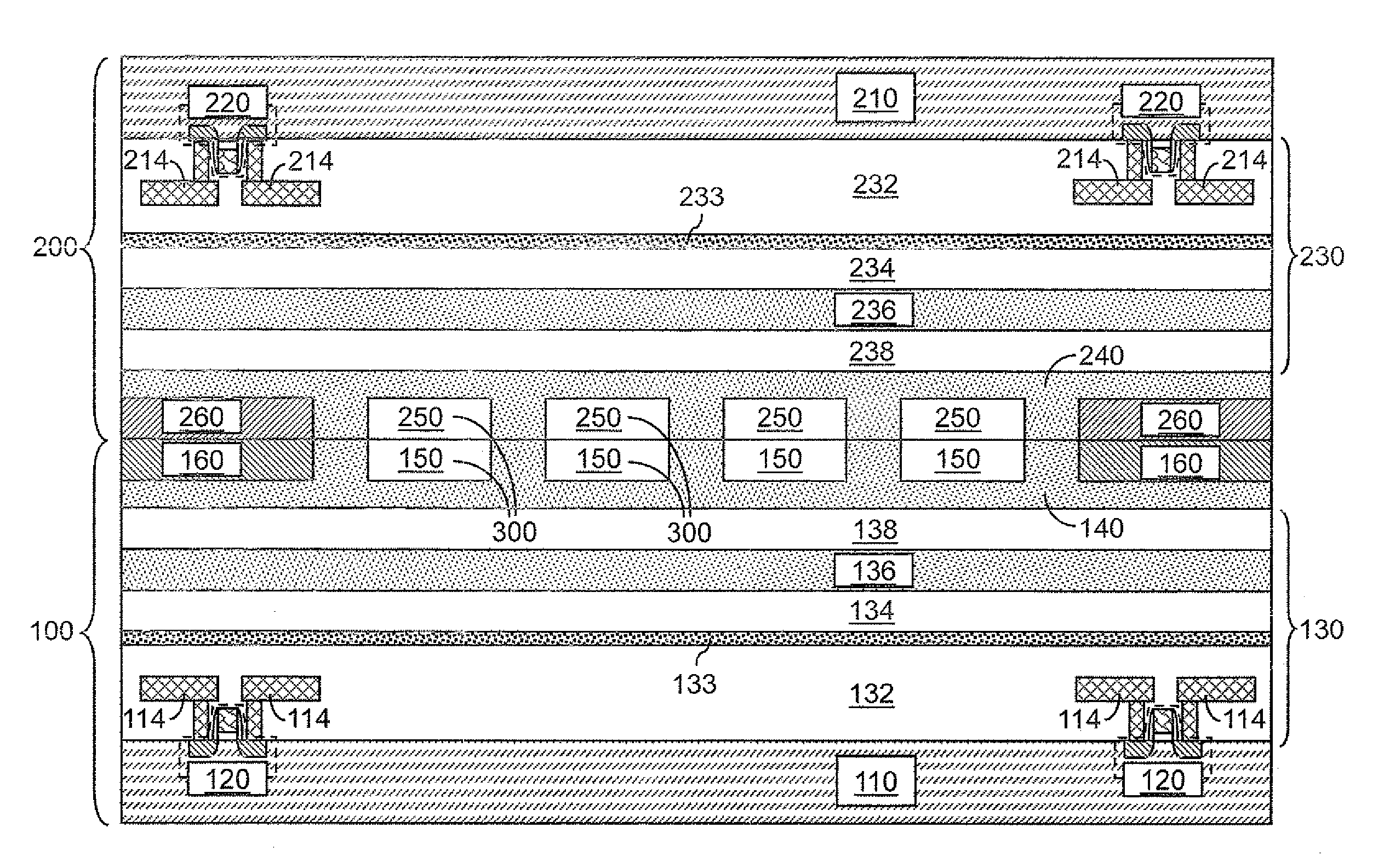 Hybrid bonding interface for 3-dimensional chip integration