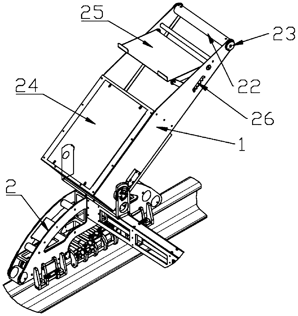 Railway steel rail head flaw detection vehicle and usage method thereof