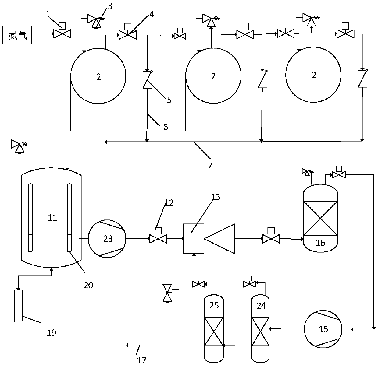 Coking tail gas treating method and device