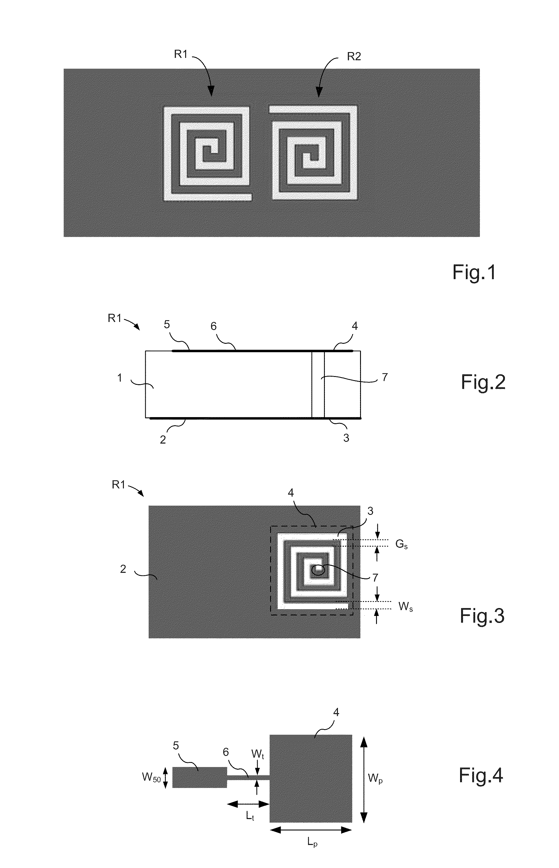 Filtering circuit with slot line resonators