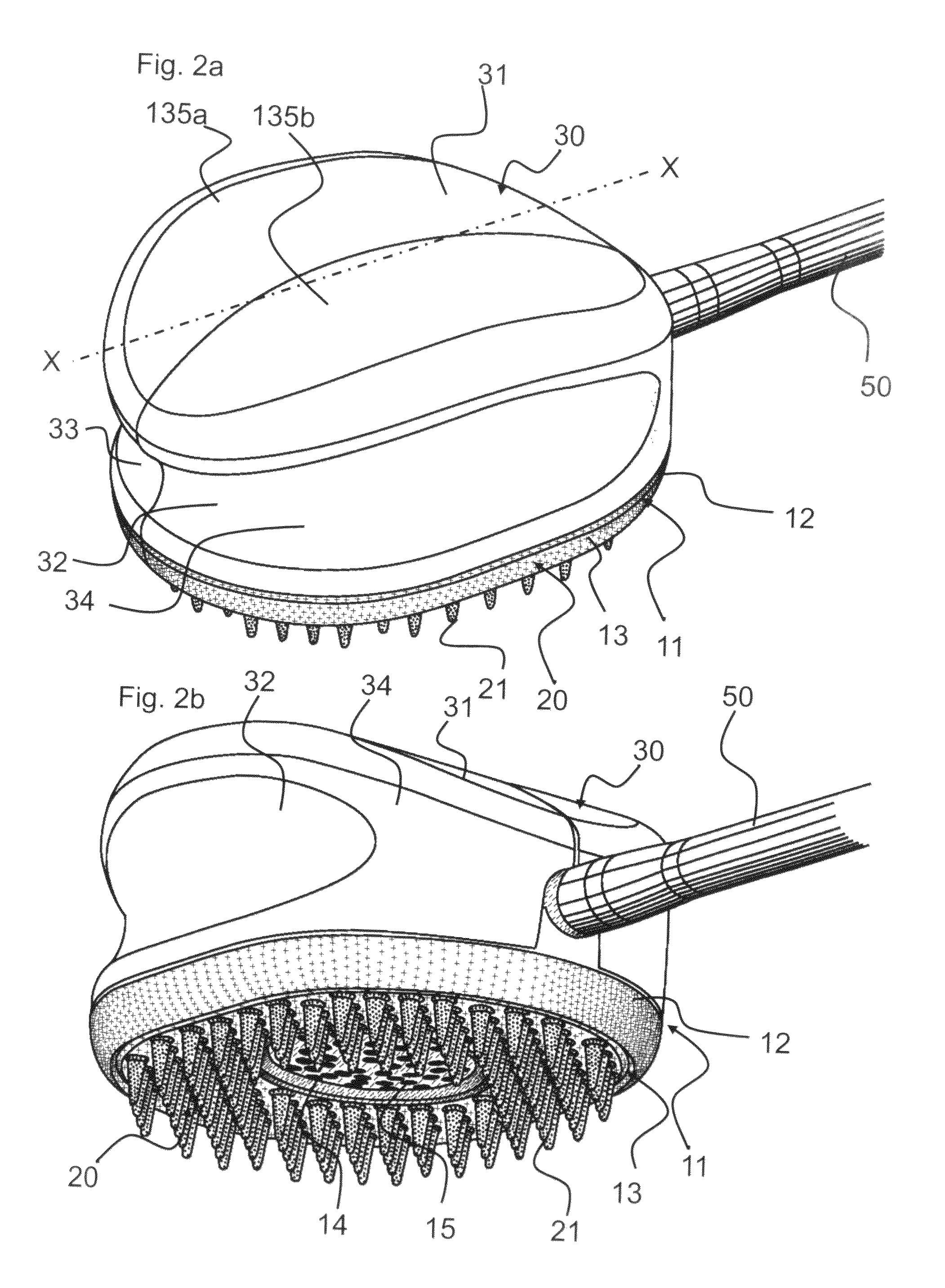 Direct application brush having flow regulator assembly