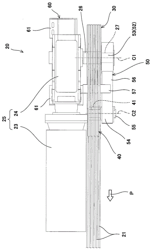 Lifting driving device and mechanical parking equipment having the same