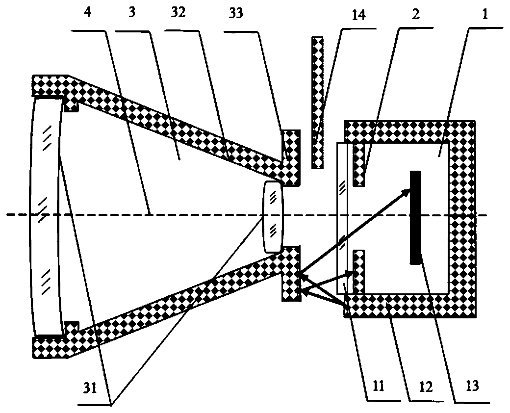 Perforated diaphragm for uncooled infrared detector