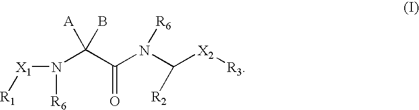 Linear basic compounds having NK-2 antagonist activity and formulations thereof