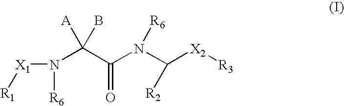 Linear basic compounds having NK-2 antagonist activity and formulations thereof