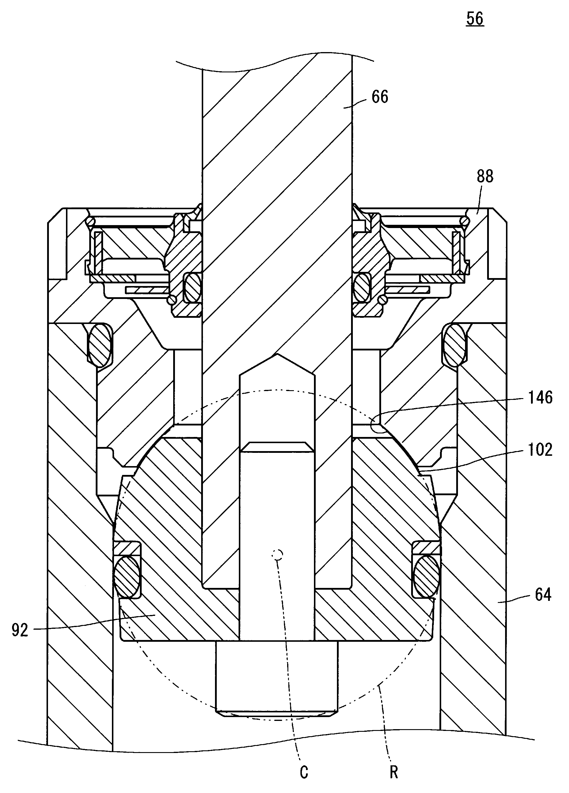 Hydraulic cylinder device and boat propelling apparatus including the same