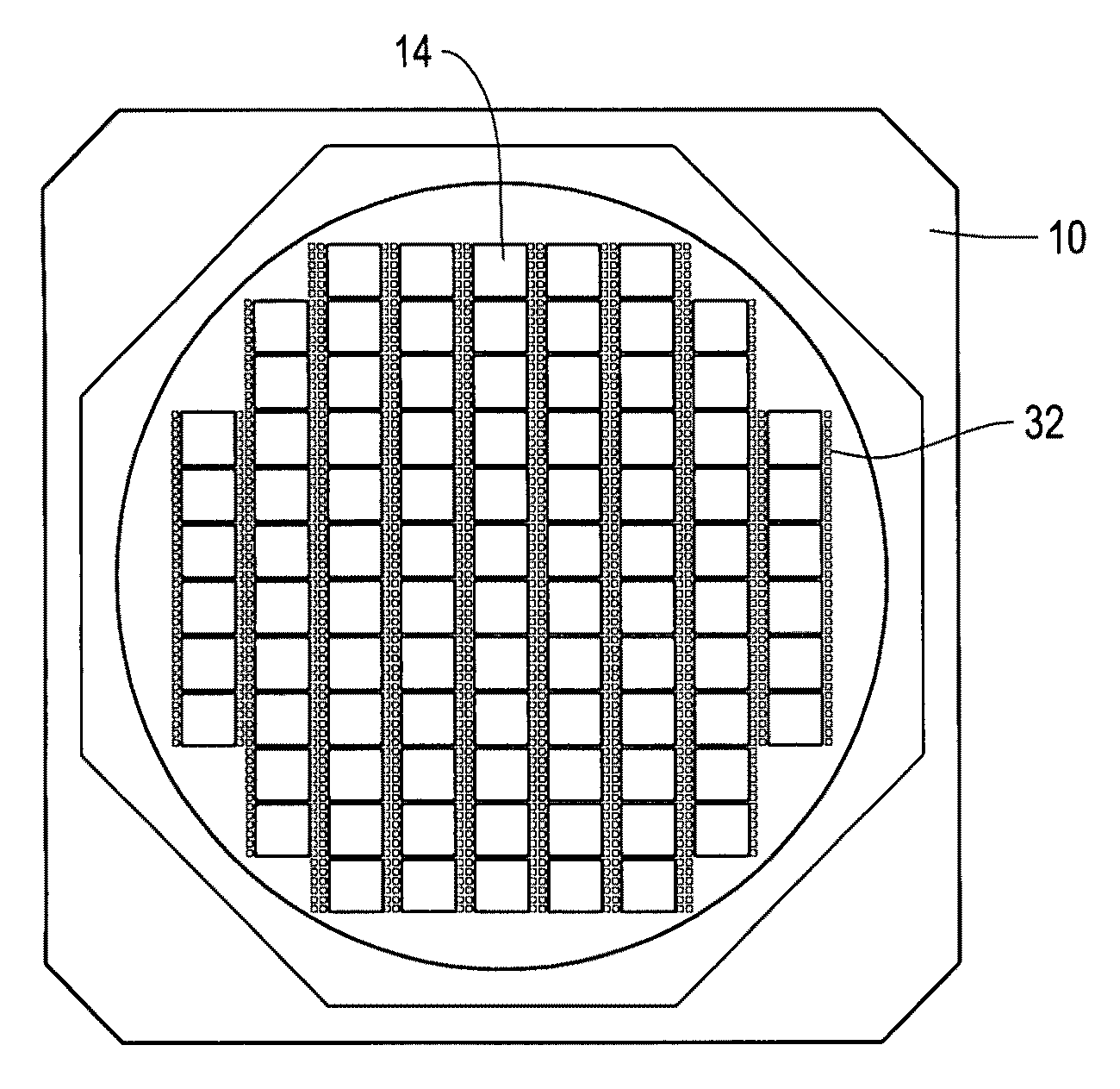 High density composite focal plane array