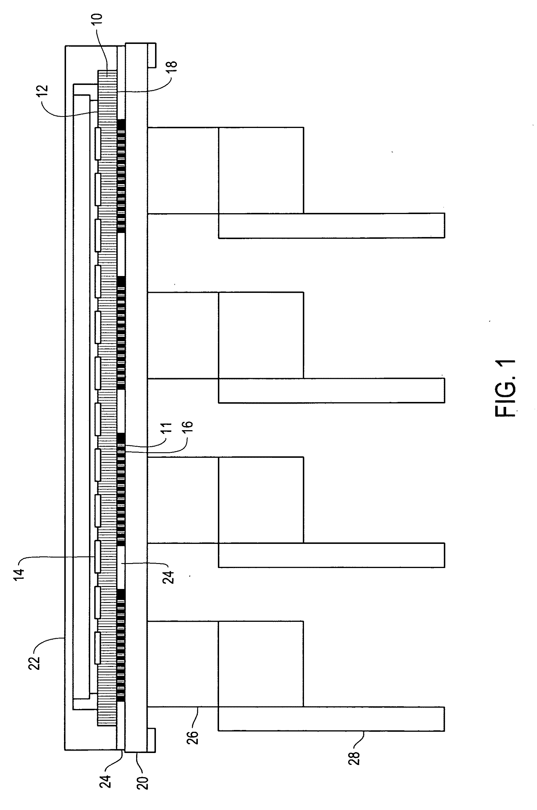 High density composite focal plane array