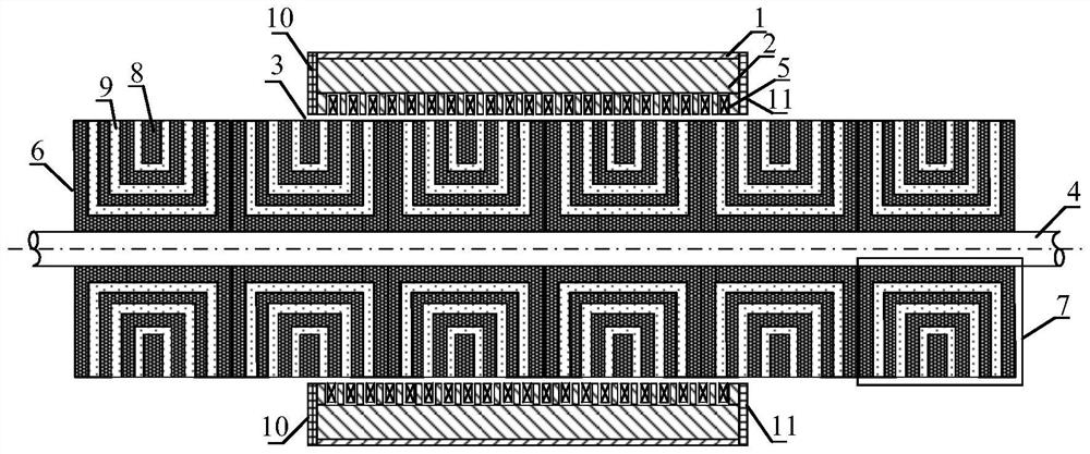 Cylindrical synchronous reluctance linear motor