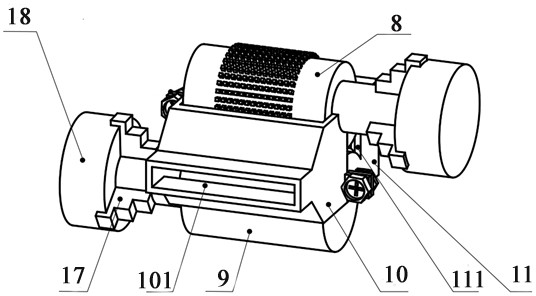 Flow equalizing device and method for gap flow field in metal revolving body micro-electrochemical machining