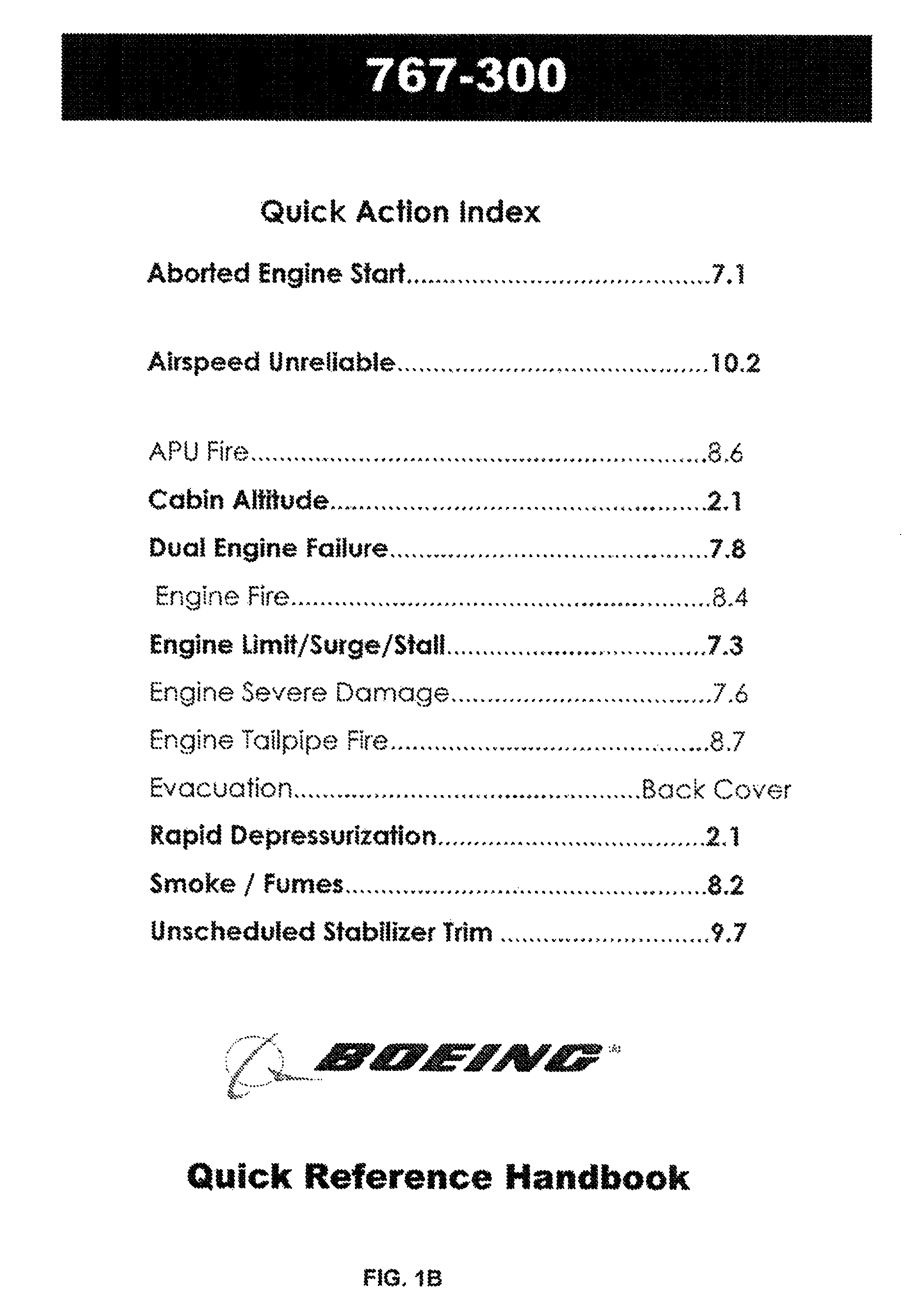 Style guide and formatting methods for pilot quick reference handbooks