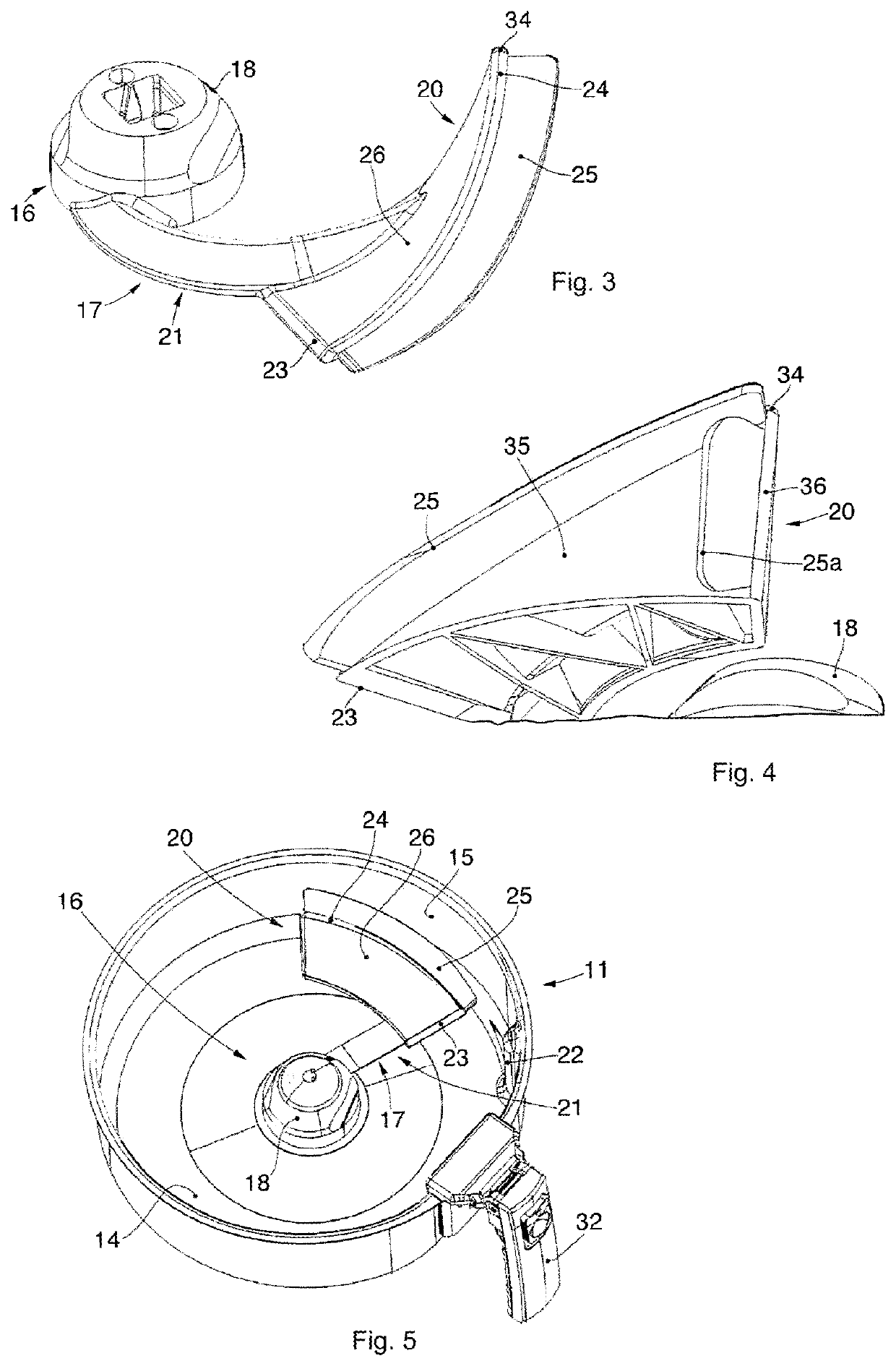 Apparatus with a mixing device for cooking food