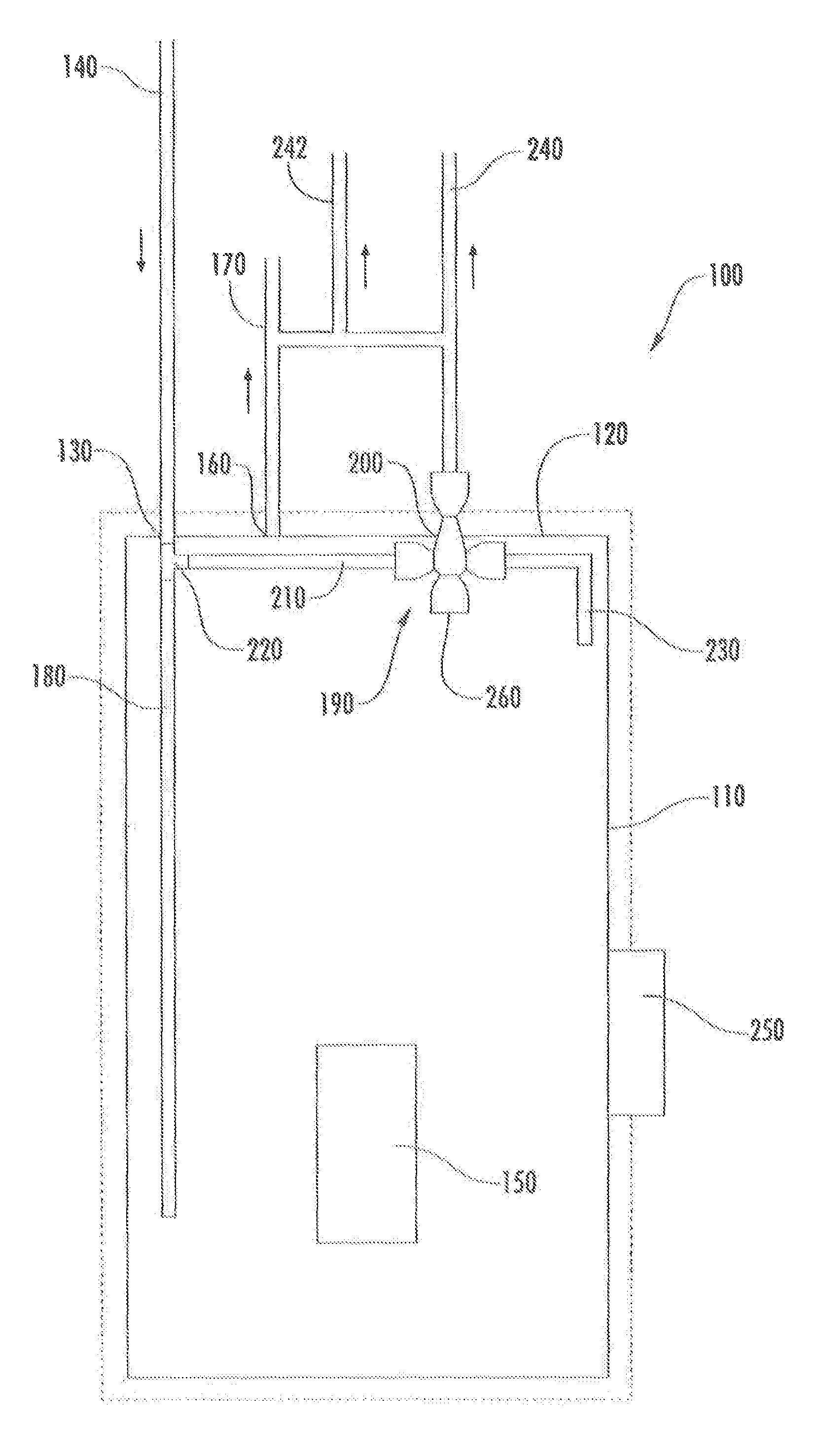 Water heater with integral thermal mixing valve assembly and method