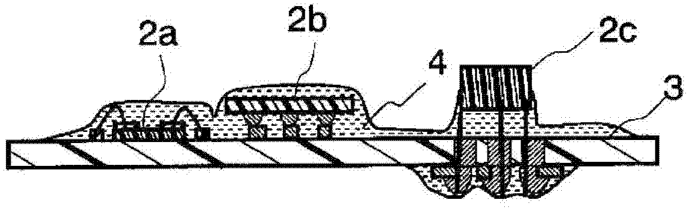 Method of producing electronic component mounting structure, and electronic component mounting structure