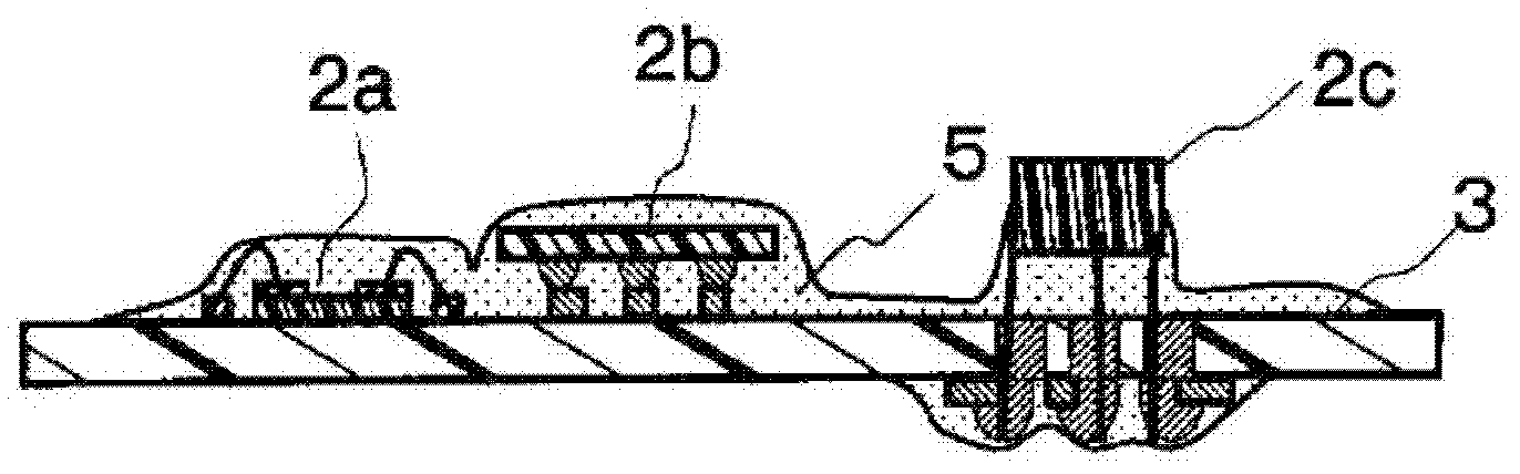 Method of producing electronic component mounting structure, and electronic component mounting structure