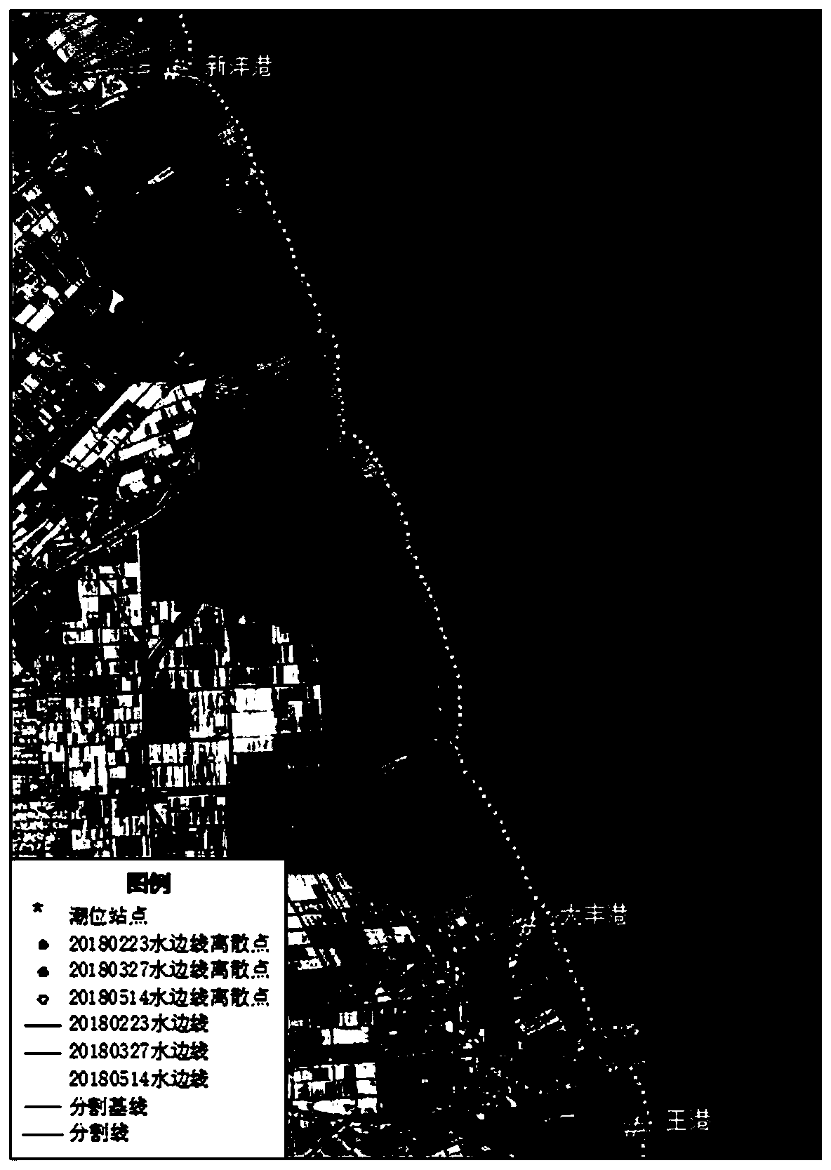 A coastline remote sensing calculation method for self-adaptive fitting of a profile form