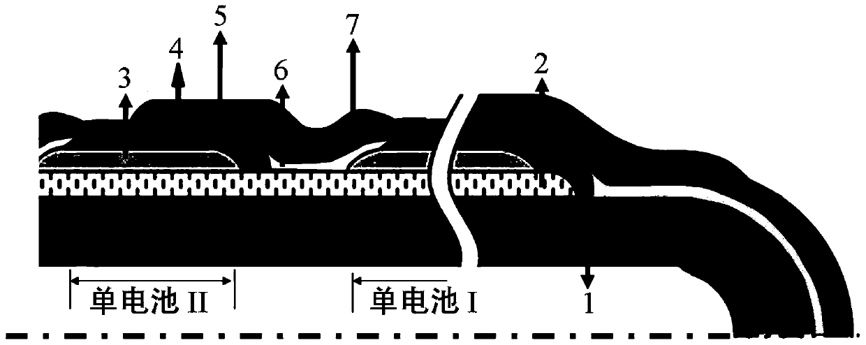 Preparation method of double-layer connecting electrode series tubular solid oxide fuel cell