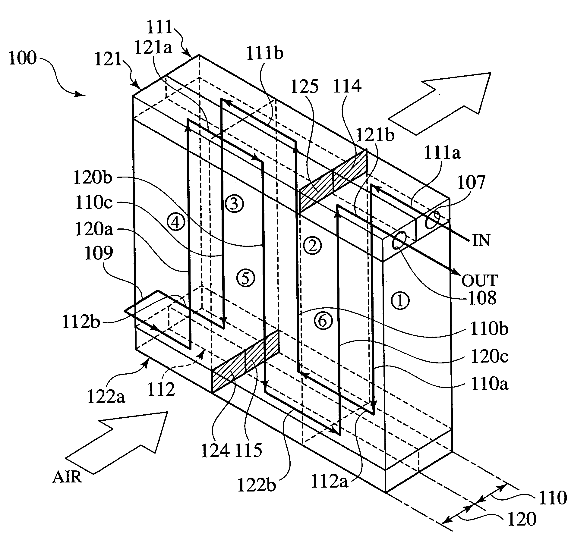 Evaporator having heat exchanging parts juxtaposed