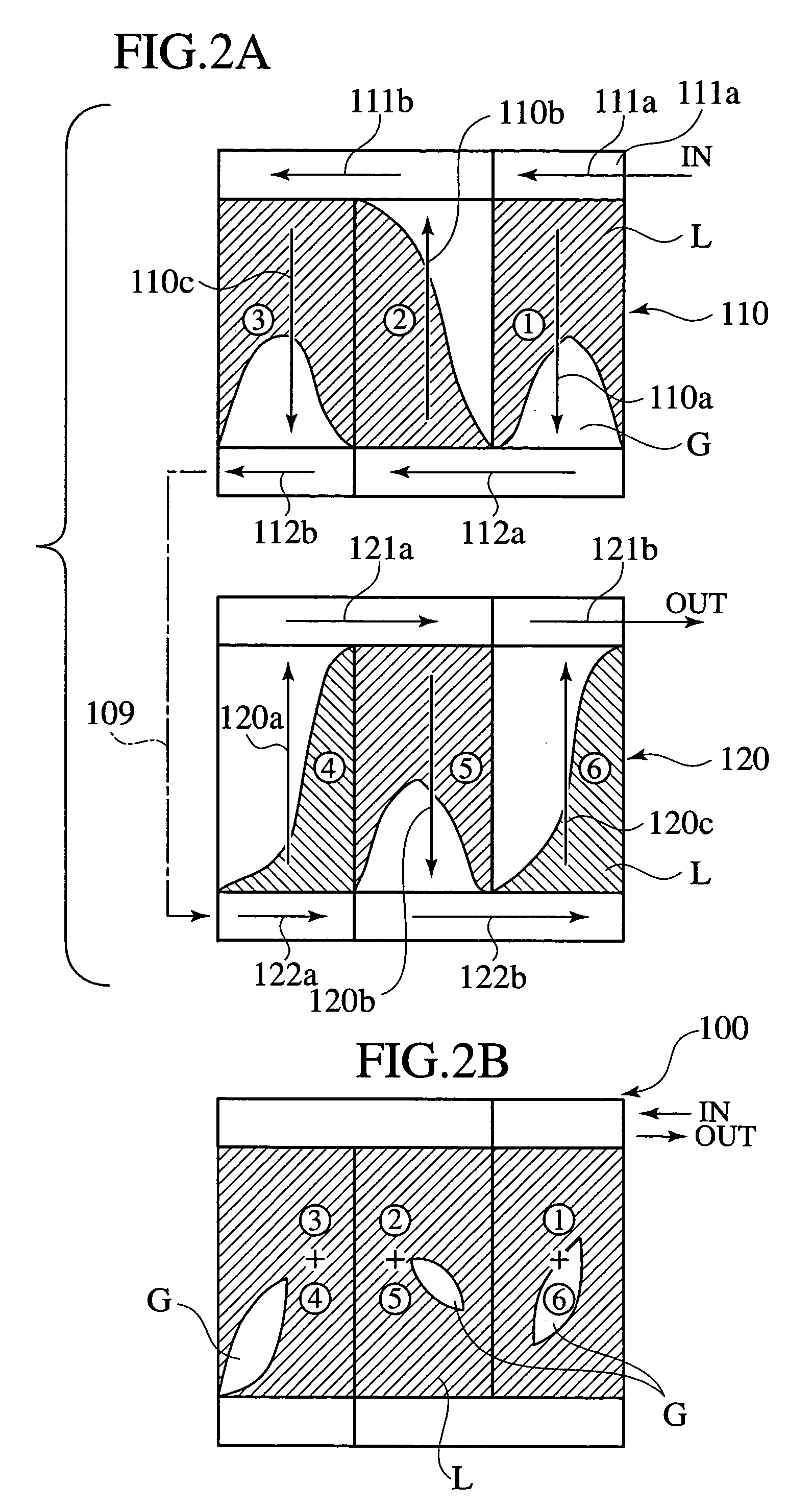 Evaporator having heat exchanging parts juxtaposed